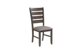 Bardstown Gray Modern Traditional Wood Fabric Seat Rectangular Dining Room Set - Ella Furniture