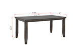 Bardstown Gray Modern Traditional Wood Rectangular Counter Height Dining Room Set - Ella Furniture