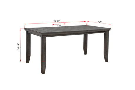 Bardstown Gray Modern Traditional Wood Rectangular Counter Height Dining Room Set - Ella Furniture