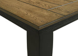 Bardstown Wheat Charcoal Modern Solid Wood Fabric Tufted Counter Height Dining Room Set - Ella Furniture