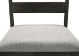 Bardstown Wheat Charcoal Modern Solid Wood Fabric Tufted Counter Height Dining Room Set - Ella Furniture