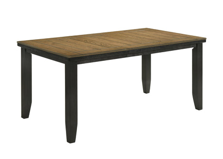 Bardstown Wheat Charcoal Modern Solid Wood Fabric Tufted Counter Height Dining Room Set - Ella Furniture