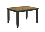 Bardstown Wheat Charcoal Modern Solid Wood Fabric Tufted Counter Height Dining Room Set - Ella Furniture