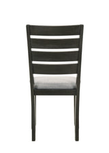 Bardstown Wheat Charcoal Modern Solid Wood Fabric Upholstered Tufted Dining Room Set - Ella Furniture