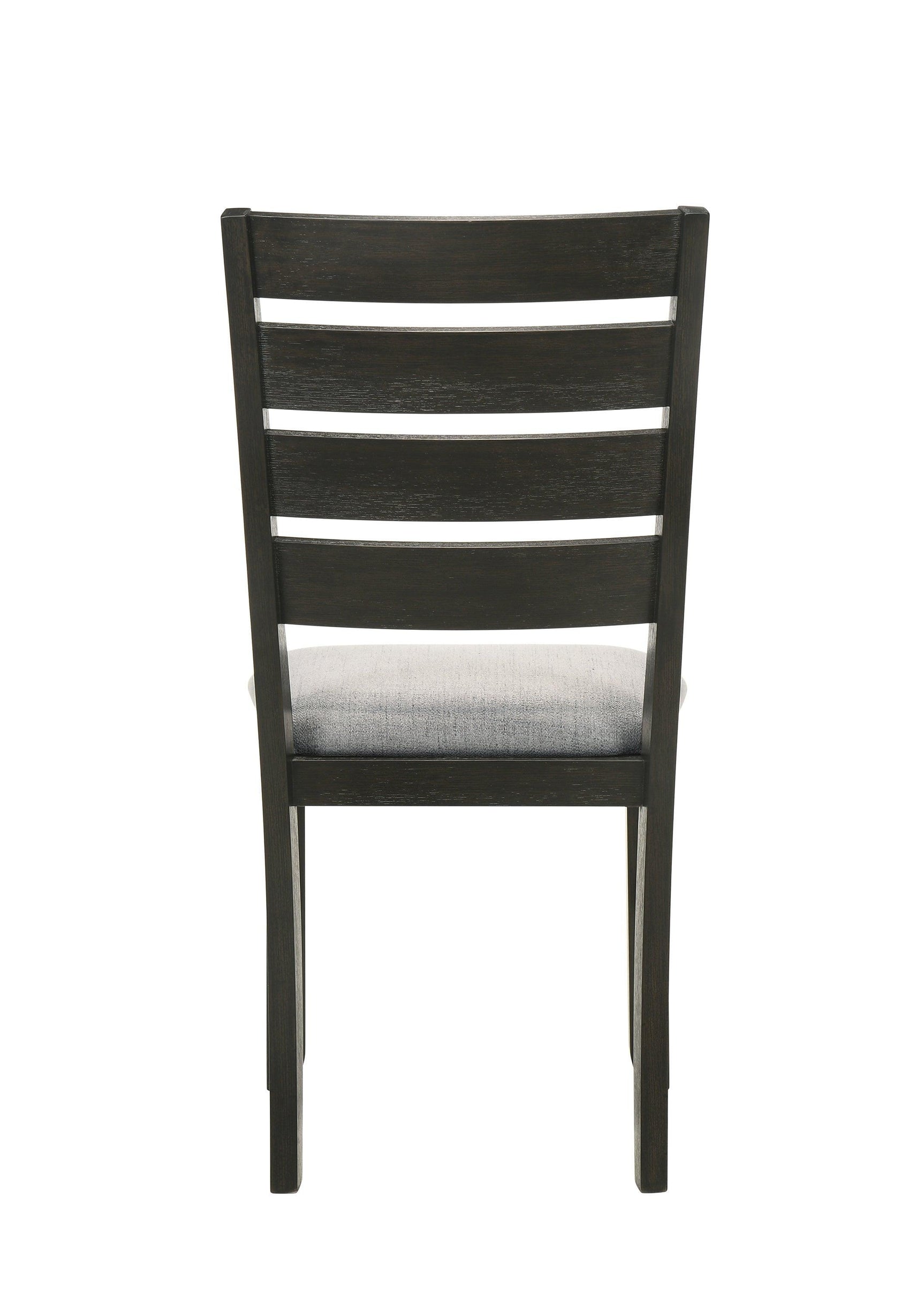 Bardstown Wheat Charcoal Modern Solid Wood Fabric Upholstered Tufted Dining Room Set - Ella Furniture