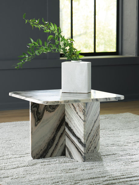 Baretton Black/White/Taupe Accent Coffee Table from Ella Furniture