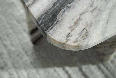 Baretton Black/White/Taupe Accent Coffee Table detail view