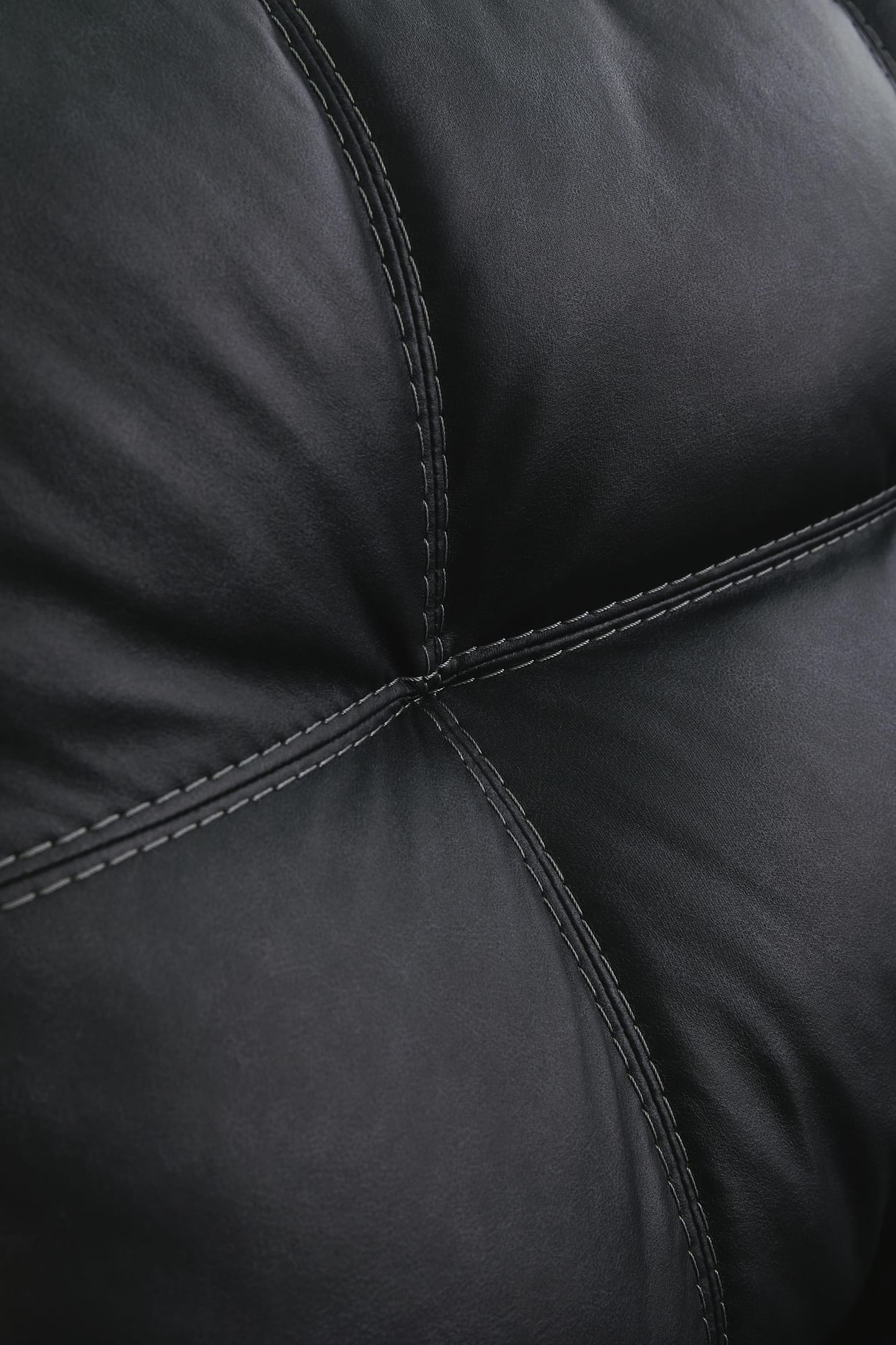 Barlin Mills Carbon Faux Leather 2-Piece Sectional with Chaise detail view