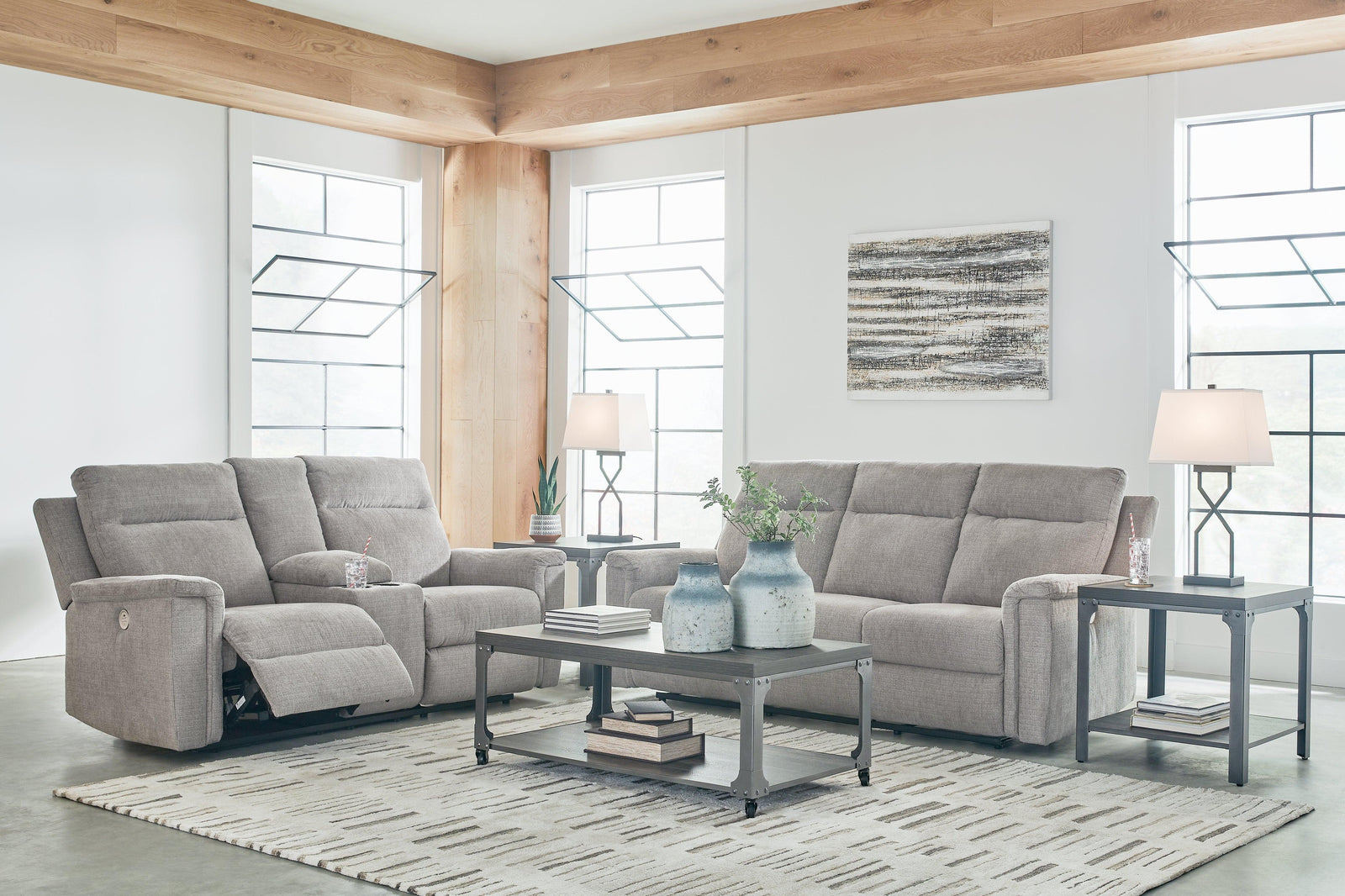 Barnsana Ash Sofa And Loveseat - Ella Furniture
