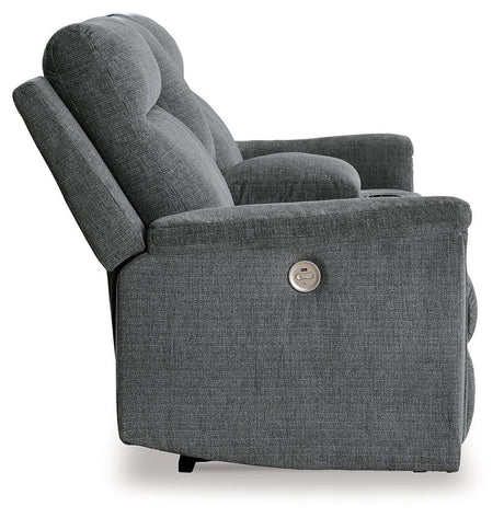 Barnsana Gravel Sofa, Loveseat and Recliner - Ella Furniture