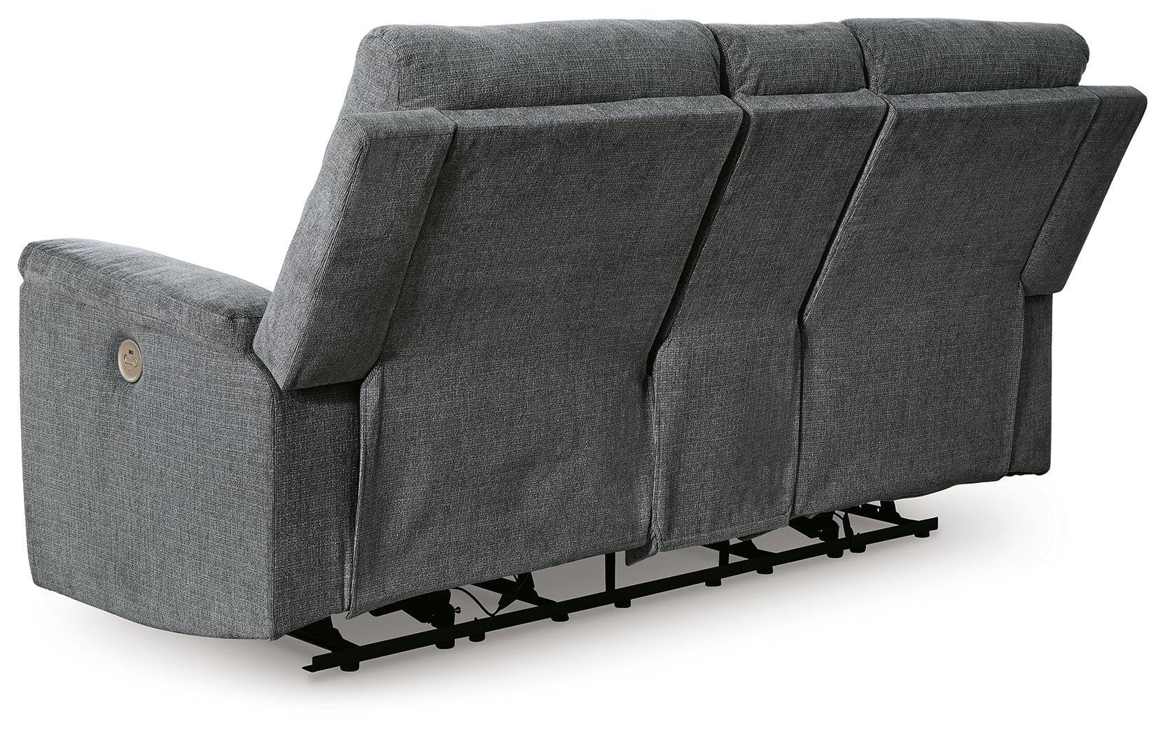 Barnsana Gravel Sofa, Loveseat and Recliner - Ella Furniture