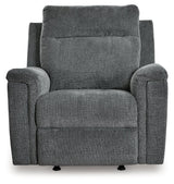 Barnsana Gravel Sofa, Loveseat and Recliner - Ella Furniture