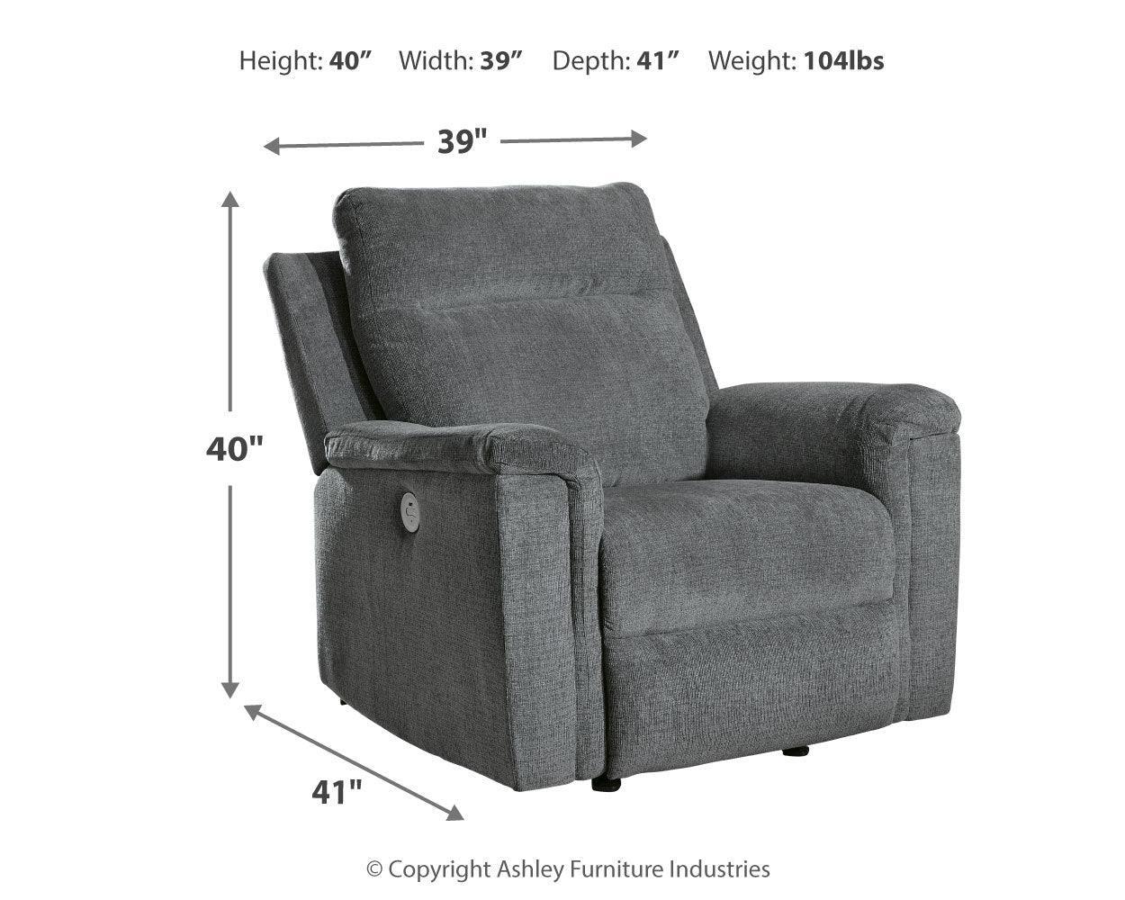 Barnsana Gravel Sofa, Loveseat and Recliner - Ella Furniture