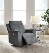 Barnsana Gravel Sofa, Loveseat and Recliner - Ella Furniture