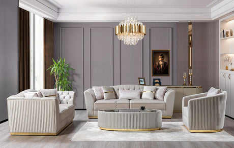 Barona Ivory Coffee Table - Ella Furniture
