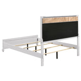 Barzini White Upholstered Panel Bedroom Set - Ella Furniture