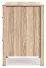 Battelle Tan 60" Home Office Desk - Ella Furniture