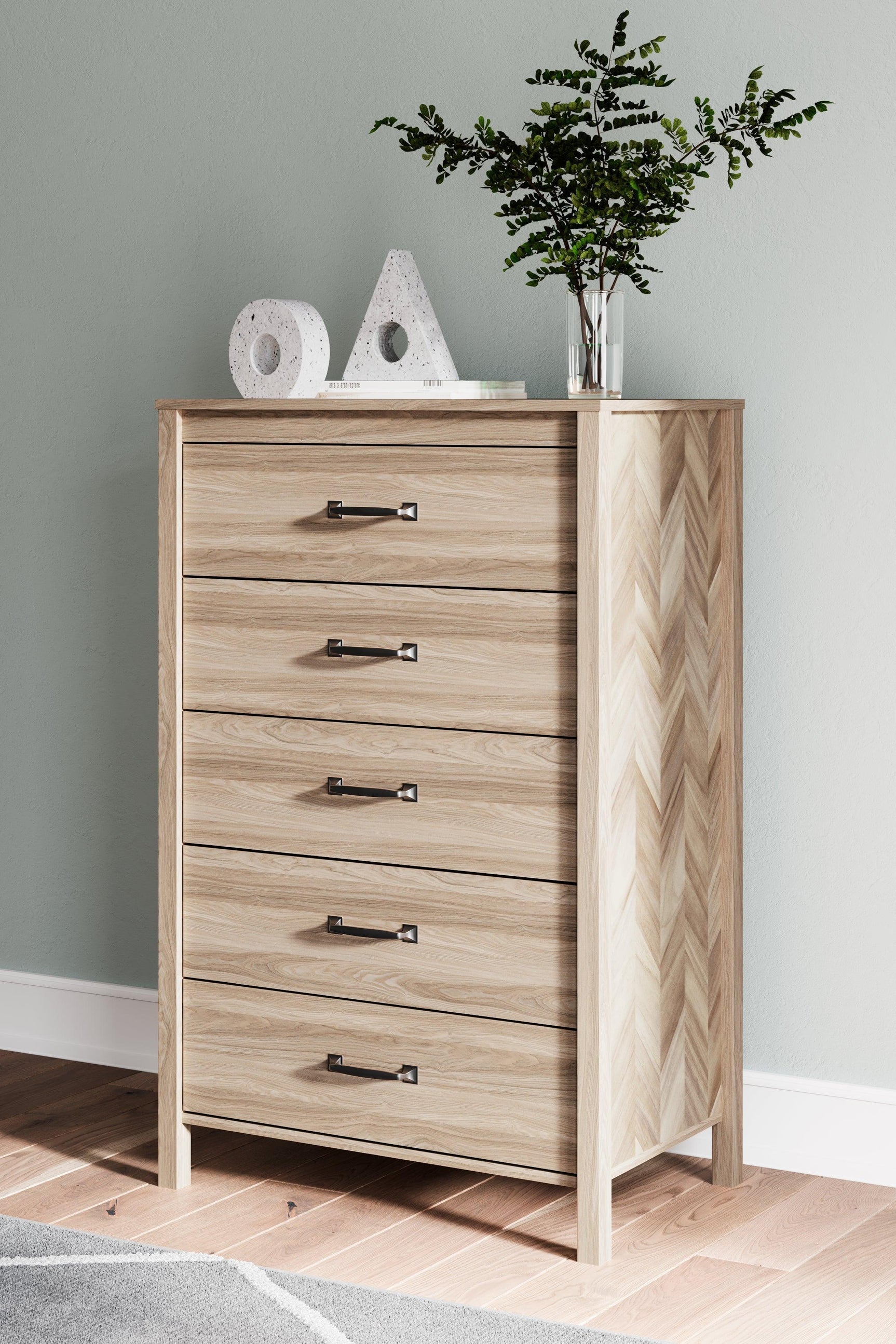 Battelle Tan Chest Of Drawers - Ella Furniture