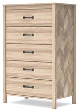 Battelle Tan Chest Of Drawers - Ella Furniture