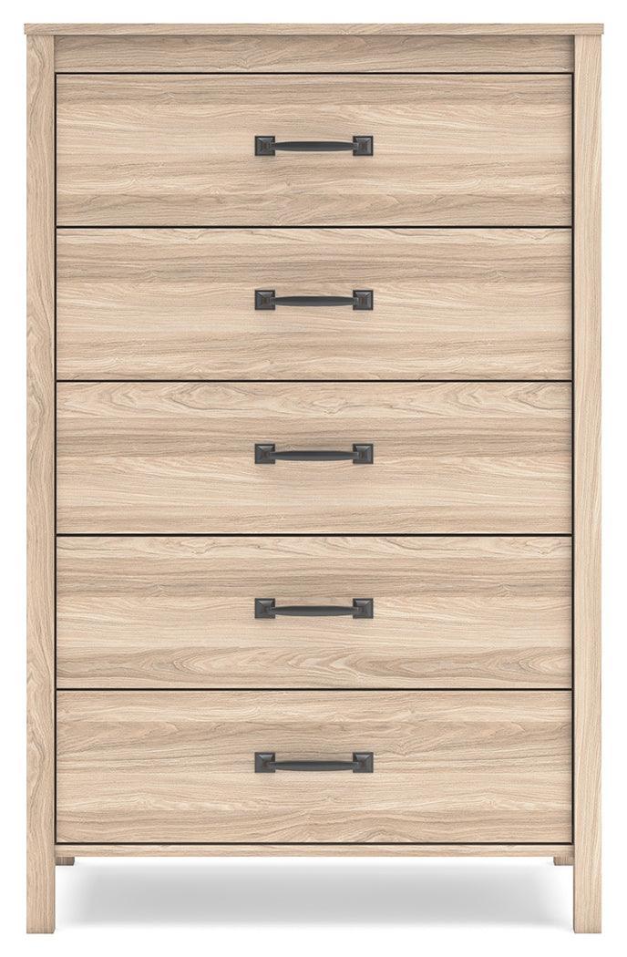 Battelle Tan Chest Of Drawers - Ella Furniture
