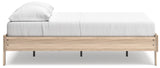 Battelle Tan Full Platform Bed - Ella Furniture