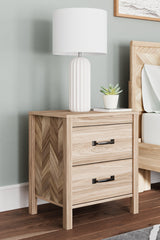 Battelle Tan Nightstand - Ella Furniture