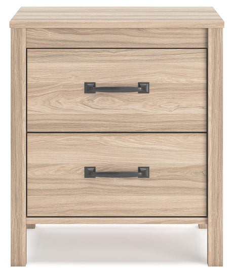 Battelle Tan Nightstand - Ella Furniture