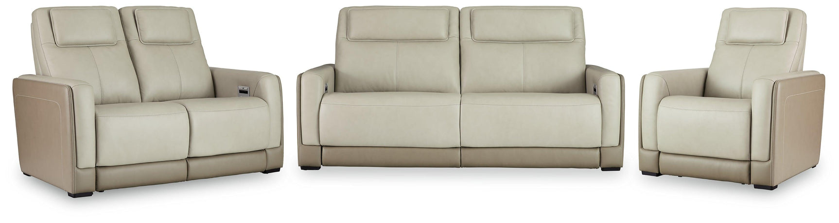 Battleville Almond Sofa, Loveseat And Recliner - Ella Furniture
