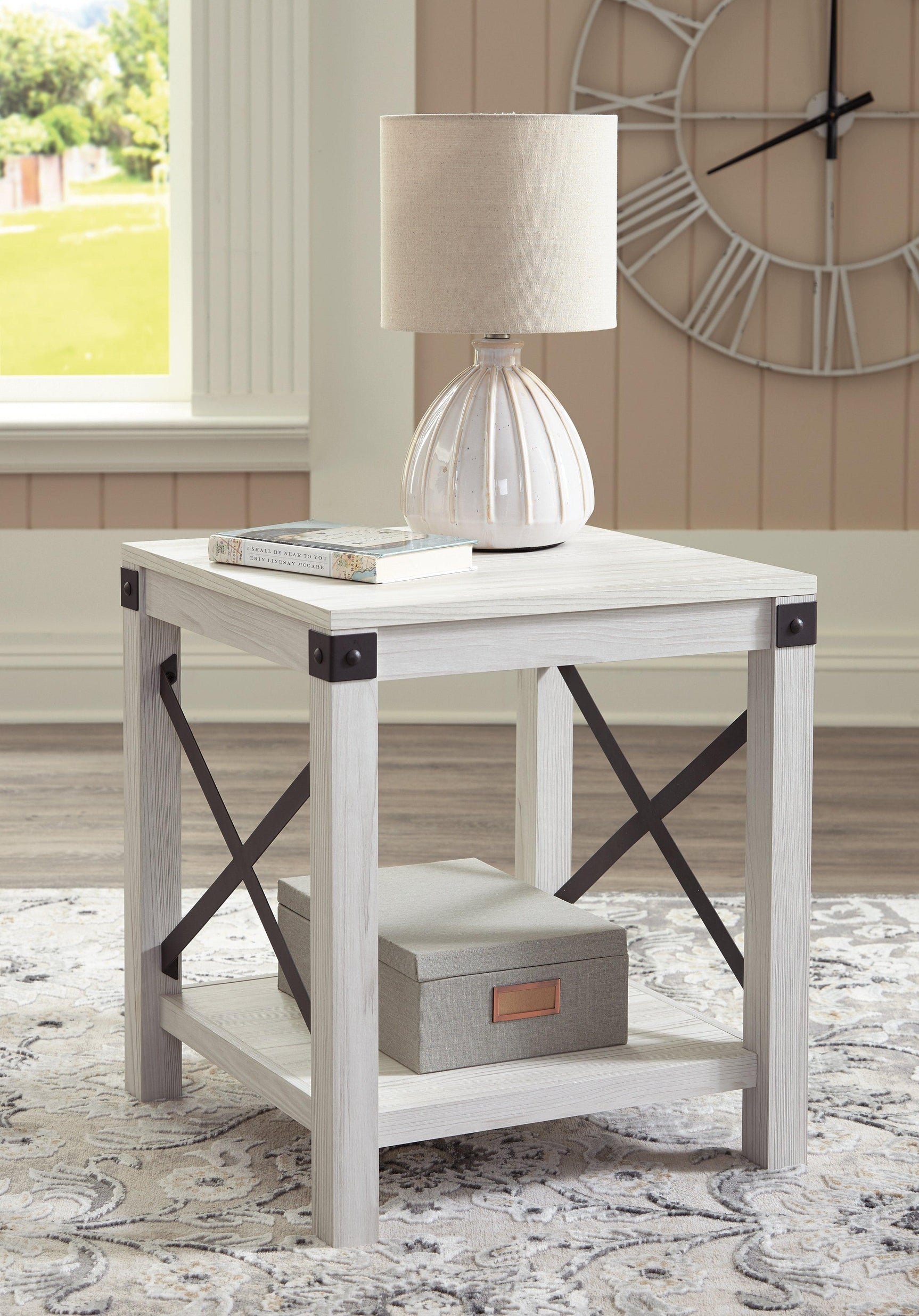 Bayflynn Whitewash 2 End Tables - Ella Furniture