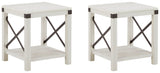 Bayflynn Whitewash 2 End Tables - Ella Furniture