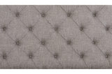 Baylesford Antique White Contemporary Solid Wood Fabric Upholstered Tufted Panel Bedroom Set - Ella Furniture