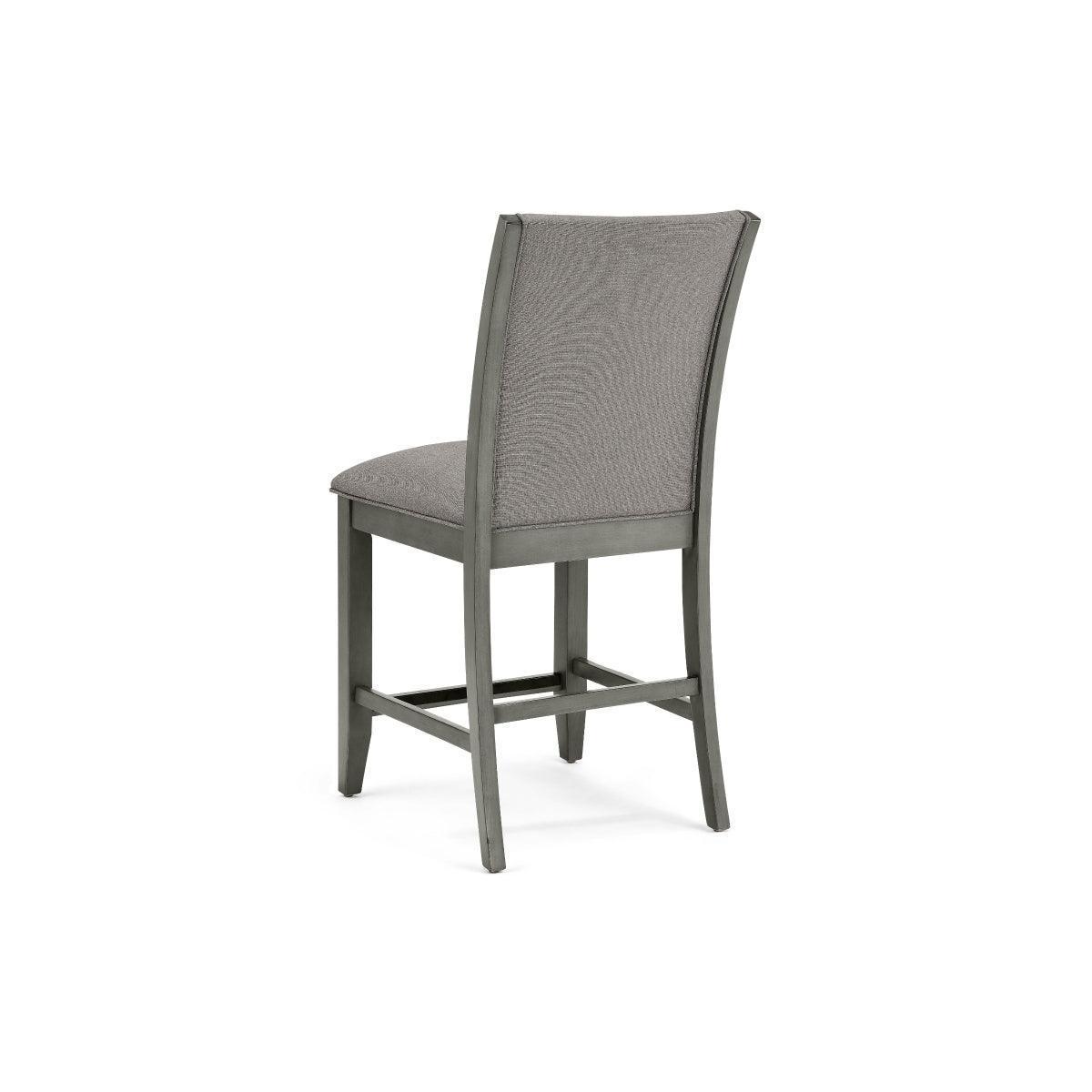Bellatrix Gray Round Counter Height Chair