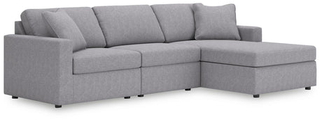 Modmax Granite Performance Fabric 3-Piece Sectional with Chaise — product view