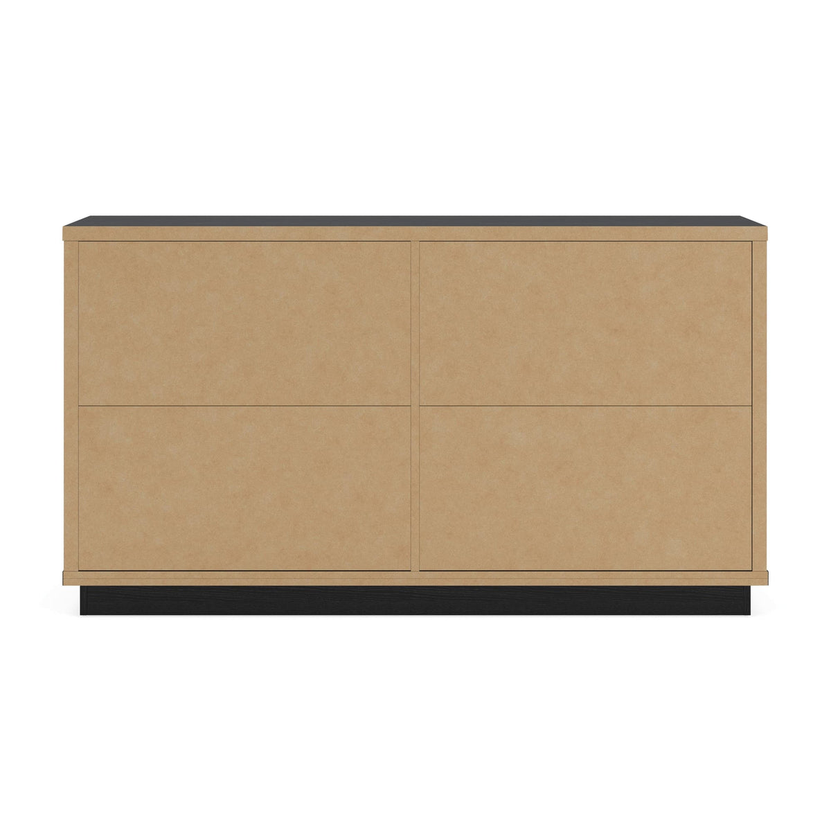 Kozmour Black/Brown Dresser — back view