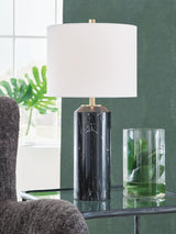 Hanzila Black/Gold Finish Table Lamp — product view