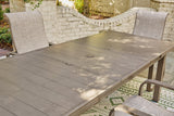 Beach Beige Front Outdoor Dining Table And 6 Chairs PKG014885 - P323-635 | P323-601A | P323-603A - Ella Furniture