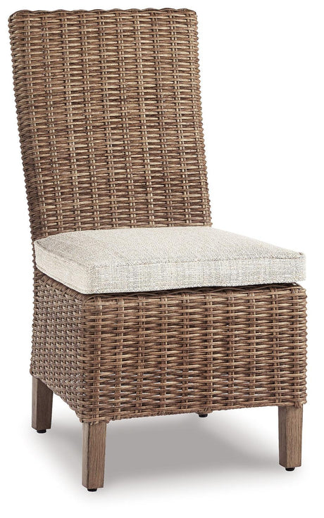 Beachcroft Beige Outdoor Dining Table And 4 Chairs And Bench - Ella Furniture