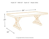 Beachcroft Beige Outdoor Dining Table And 6 Chairs PKG000280 - P791-601 | P791-601 | P791-601 | P791-625 - Ella Furniture