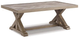 Beachcroft Beige Outdoor Sofa With Coffee Table And End Table - Ella Furniture