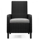 Beachcroft Black/light Gray Outdoor Arm Chair With Cushion (Set Of 2) - Ella Furniture