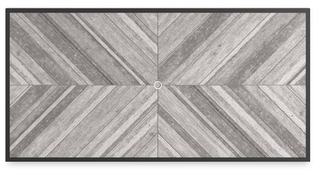 Beachcroft Black/light Gray Outdoor Dining Table - Ella Furniture