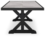 Beachcroft Black/light Gray Outdoor Dining Table - Ella Furniture