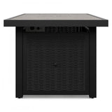 Beachcroft Black/light Gray Outdoor Fire Pit Table - Ella Furniture