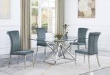 Beaufort Chrome Rectangular Dining Room Set - Ella Furniture