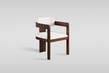 Becky Dining Chair in Walnut with Beige Upholstery from Ella Furniture