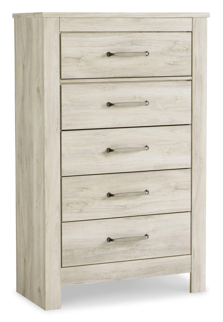 Bellaby Whitewash Platform 2 Storage Bedroom Set - Ella Furniture