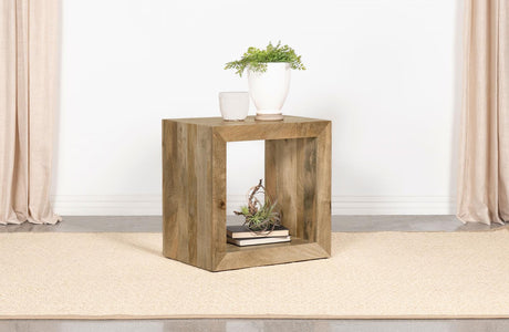 Benton Rectangular Solid Wood End Table Natural 704837 - Ella Furniture