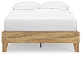 Bermacy Light Brown Full Platform Bed - Ella Furniture
