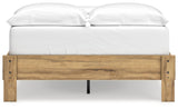 Bermacy Light Brown Full Platform Bed - Ella Furniture