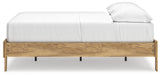 Bermacy Light Brown Full Platform Bed - Ella Furniture